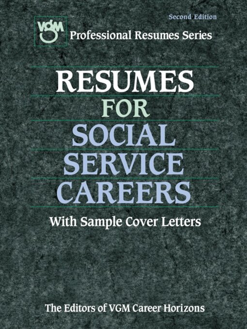 Title details for Resumes for Social Service Careers by Editors of VGM - Available